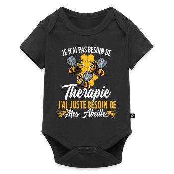 J'ai Juste Besoin D'aller Voir Mes Abeilles Cadeau - Body à manches courtes Premium Bébé - noir - Devant
