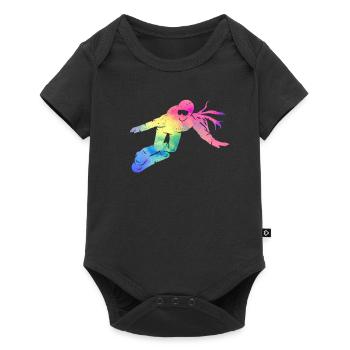 Boarder Girl Snowboarder Snowboard Ski Winter Sports - Baby Premium short-sleeve bodysuit - black - Front