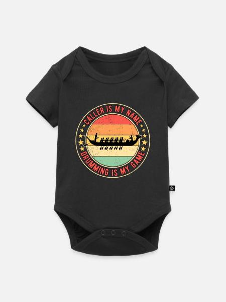 Drachenbootrennen Drachenboot Drums - Baby Premium Kurzarmbody - Schwarz