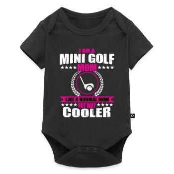 Drôle de minigolf Mama Shirt - Body à manches courtes Premium Bébé - noir - Devant