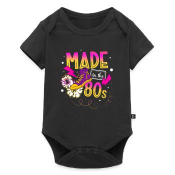 80s Eighties Decade 1980 Vintage 80s Party - Baby Premium short-sleeve bodysuit - black - Front