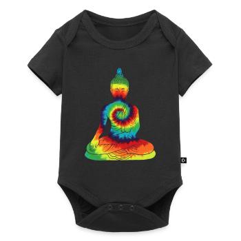 Vintage Tie Dye Buddha For Buddism Beliver - Baby Premium short-sleeve bodysuit - black - Front