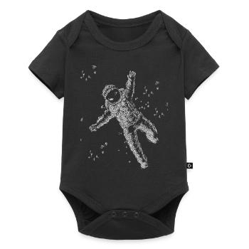 Astronaut in the sky - Baby Premium short-sleeve bodysuit - black - Front