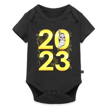 Fête du Nouvel An 2023 - Compte à rebours pour 2023 - Body à manches courtes Premium Bébé - noir - Devant