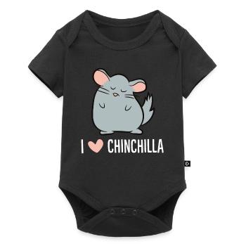 Chinchilla - J’adore le chinchilla - Body à manches courtes Premium Bébé - noir - Devant