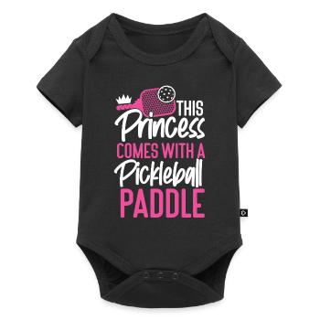 Pickleball Girl Ladies Cute This - Body à manches courtes Premium Bébé - noir - Devant