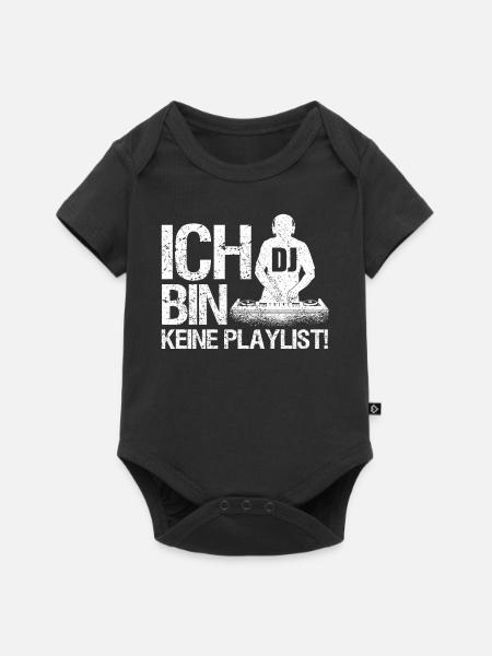 DJ Auftritt Auflegen - Baby Premium Kurzarmbody - Schwarz