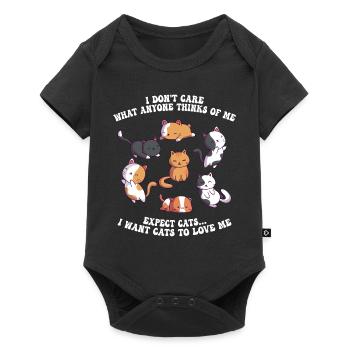 Funny Cat Saying Cats Mama Cat Kitten - Baby Premium short-sleeve bodysuit - black - Front