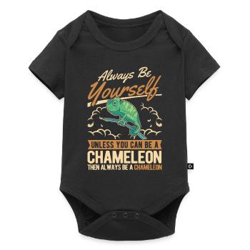 Alawys sois toi-même Chaméléon Chamäleon - Body à manches courtes Premium Bébé - noir - Devant