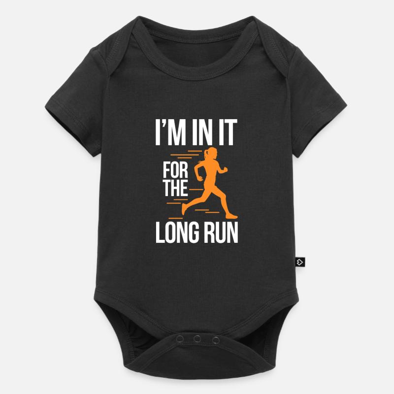 Courir - Body à manches courtes Premium Bébé - noir
