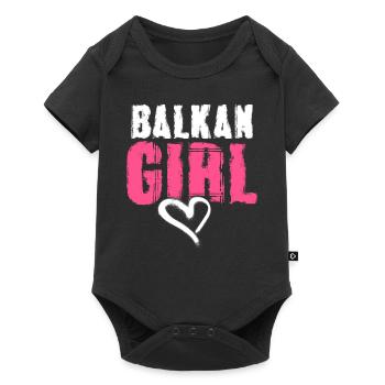 Balkan Girl Croatia Albania Kosovo Bosnia - Baby Premium short-sleeve bodysuit - black - Front