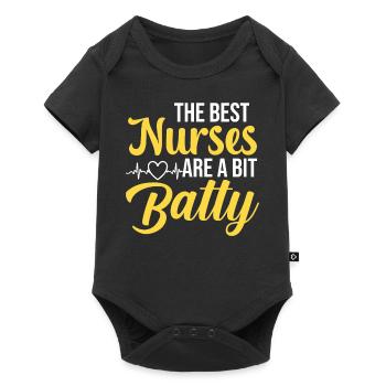 Les meilleures infirmières sont un peu folles - Body à manches courtes Premium Bébé - noir - Devant