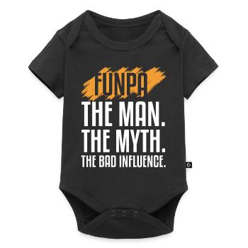 Funpa Definition Der Mann Der Mythos Der - Baby Premium Kurzarmbody - Schwarz - Vorne