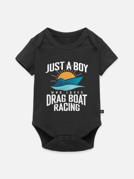 Drachenbootrennen Drachenboot - Baby Premium Kurzarmbody - Schwarz