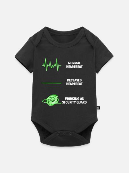 Security Guard Worker Security Officer - Baby Premium Kurzarmbody - Schwarz