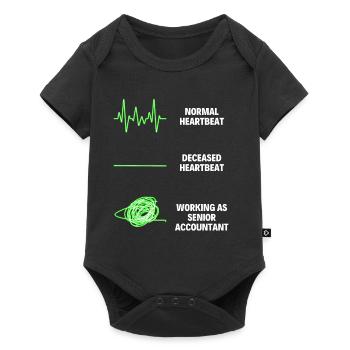 Comptable principal Travailleur professionnel - Body à manches courtes Premium Bébé - noir - Devant