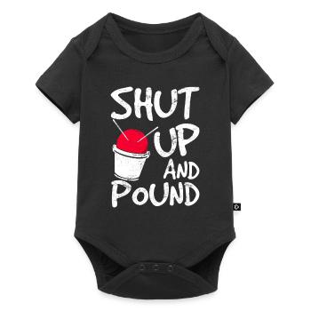 Shut Up Pound Cardio Drumming Cours de fitness Workou - Body à manches courtes Premium Bébé - noir - Devant