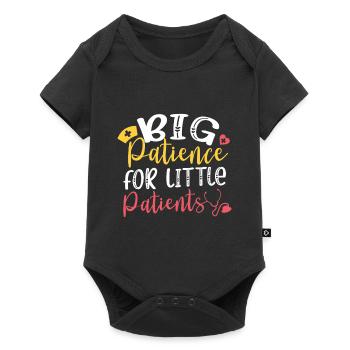 Great patience for small patients pediatrician - Baby Premium short-sleeve bodysuit - black - Front