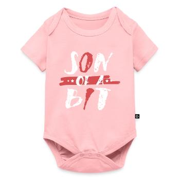 Sohn Eines Kleinen Computerprogrammierers It - Baby Premium Kurzarmbody - Rosa - Vorne