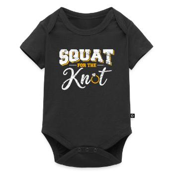 Workout Squat Bride Wedding Prep Cool Fitness Love - Baby Premium short-sleeve bodysuit - black - Front