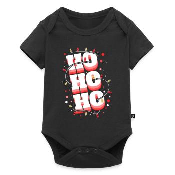 Ho Ho Ho Letters With Light Chain Christmas - Baby Premium short-sleeve bodysuit - black - Front