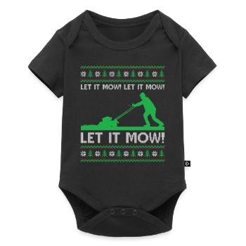 Ugly Christmas Mowing - Let it mow! Let it mow! Le - Baby Premium short-sleeve bodysuit - black - Front