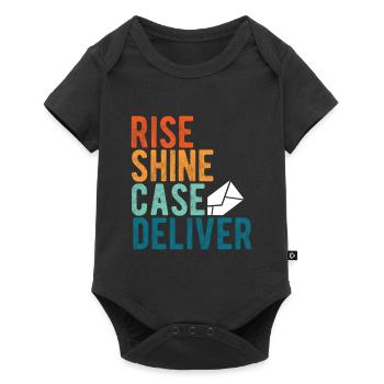 Briefträger Und Paket-Zusteller Für Postboten - Baby Premium Kurzarmbody - Schwarz - Vorne