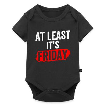 Au moins, c’est enfin sarcastiquement vendredi - Body à manches courtes Premium Bébé - noir - Devant