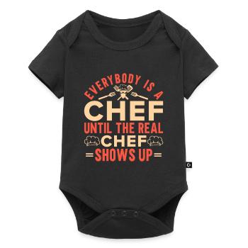 Chef Citation Cadeau Drôle Chef - Body à manches courtes Premium Bébé - noir - Devant