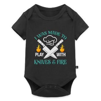 Chef Citation Cadeau Drôle Chef - Body à manches courtes Premium Bébé - noir - Devant