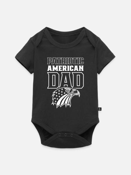 Père patriotique américain Patriot États-Unis - Body à manches courtes Premium Bébé - noir