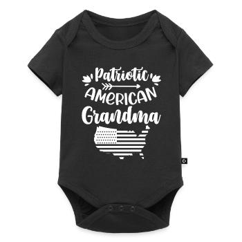 Patriotic American Grandmother US Patriot - Baby Premium short-sleeve bodysuit - black - Front
