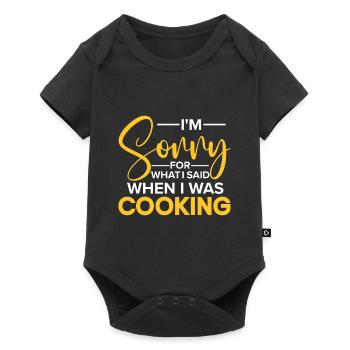 Chef Citation Cadeau Drôle Chef - Body à manches courtes Premium Bébé - noir - Devant