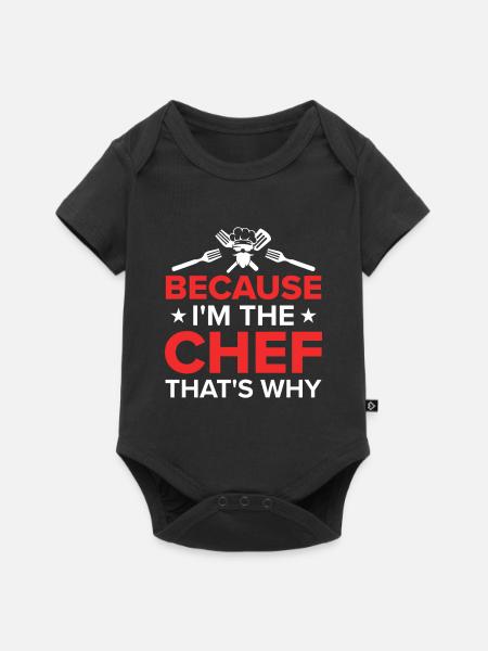 Küchenchef Spruch Geschenk Lustig Koch - Premium kortærmet baby-body - sort