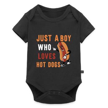 Hotdog Food Lover Hot Dogs Food Hotdog Seller - Baby Premium short-sleeve bodysuit - black - Front