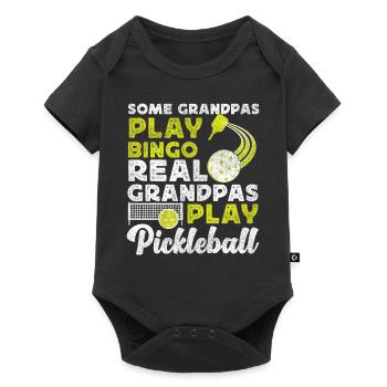 Pickleball Grandpa Some Grandpas - Baby Premium Kurzarmbody - Schwarz - Vorne