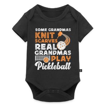 Pickleball Grandma Some Grandmas - Baby Premium Kurzarmbody - Schwarz - Vorne