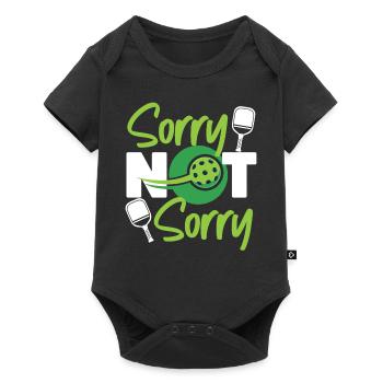Pickleball Sorry Not Sorry - Baby Premium short-sleeve bodysuit - black - Front