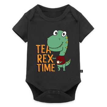 Tea Rex Time Outfit - Baby Premium short-sleeve bodysuit - black - Front