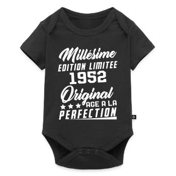 Millésime 1952 Original Cadeau D'anniversaire - Body à manches courtes Premium Bébé - noir - Devant