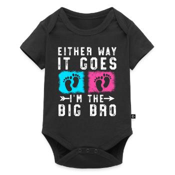 Quoi qu’il en soit, ça se passe dans la naissance du grand frère - Body à manches courtes Premium Bébé - noir - Devant