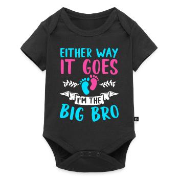 Either Way It Goes at The Big Bro Birth - Baby Premium short-sleeve bodysuit - black - Front