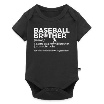 Baseball for Baseball Players - Baby Premium short-sleeve bodysuit - black - Front