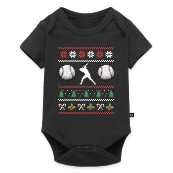 Baseball for Baseball Players - Baby Premium short-sleeve bodysuit - black - Front
