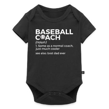 Baseball for Baseball Players - Baby Premium short-sleeve bodysuit - black - Front