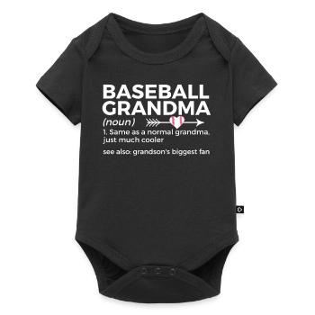 Baseball for Baseball Players - Baby Premium short-sleeve bodysuit - black - Front