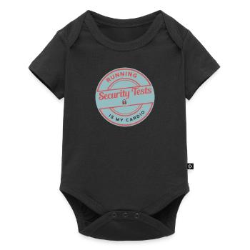 Cybersecurity - IT-Sicherheit Informatiker - Baby Premium Kurzarmbody - Schwarz - Vorne