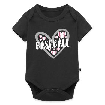 Baseball for Baseball Players - Baby Premium short-sleeve bodysuit - black - Front