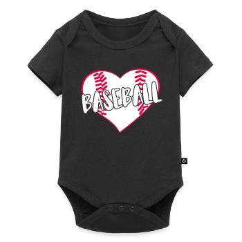 Baseball for Baseball Players - Baby Premium short-sleeve bodysuit - black - Front