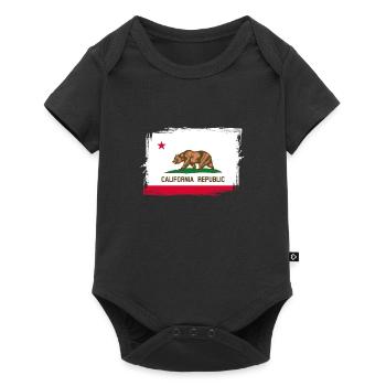 Kalifornien - Baby Premium Kurzarmbody - Schwarz - Vorne